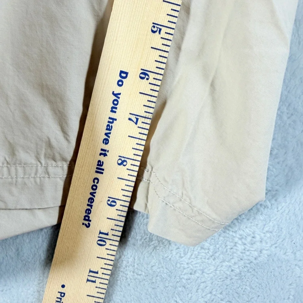 Columbia‎ Men Washed Out Shorts 50 Beige Tan Cotton Poplin Flat Front New